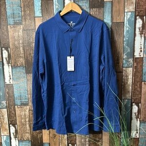 Vancamel Cotton Flex Polo - Blue